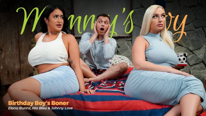 Birthday Boy’s Boner Johnny Love, Elana Bunnz, Nia Bleu
