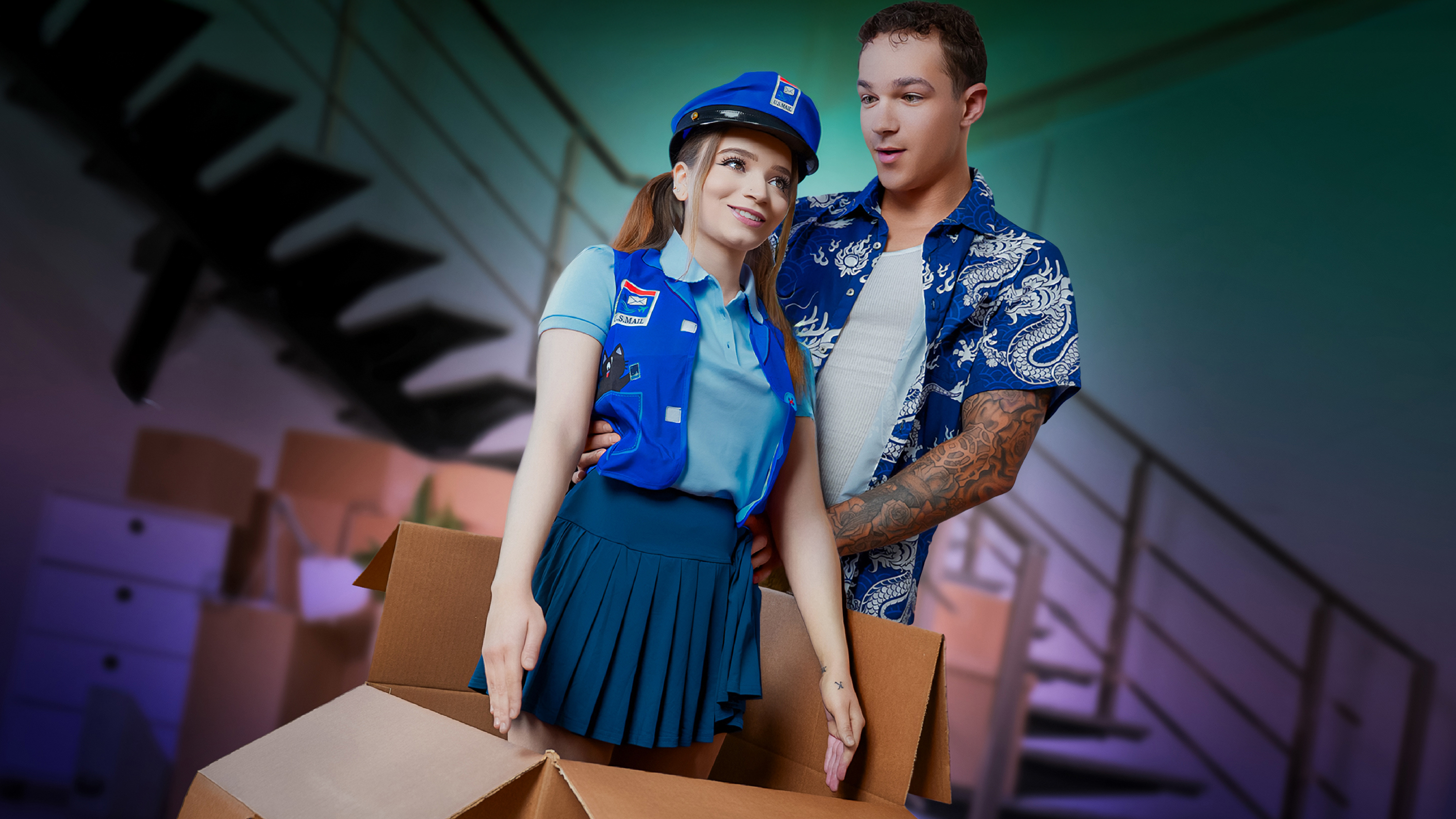ExxxtraSmall-You Threw My Fuck Doll, You'll Have to Stand In: Little Mailwoman Gets a Thick Meat Package in Her-Selina Imai, Jayden Marcos