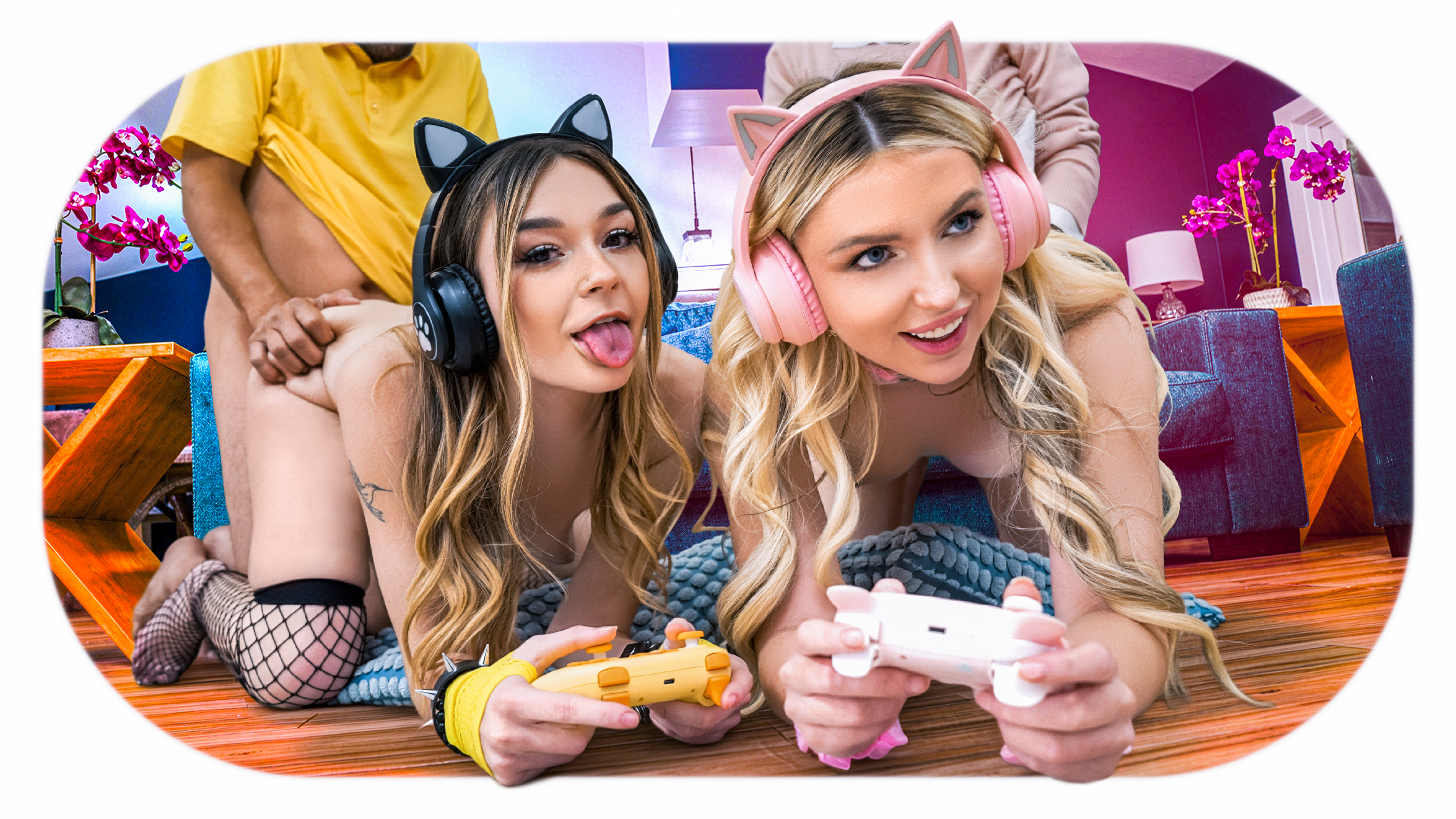 DaughterSwap-No More Gaming: BFF's Share Some Daddy Dick-Britt Blair, Della Cate, Tony Rubino, Juan Largo