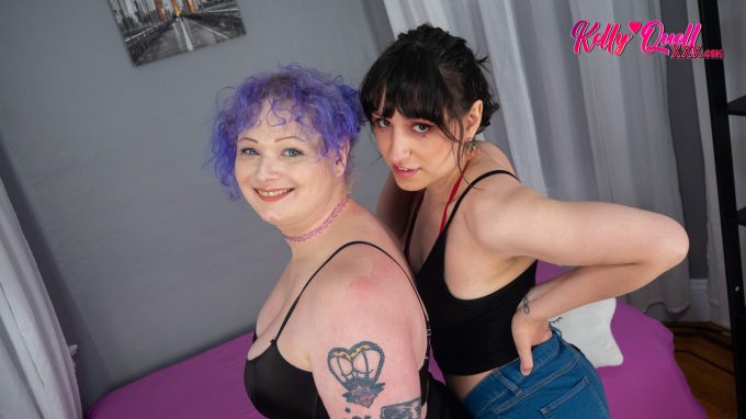Curvy Tgirls Slippery Oil Flip Fuck! Kelly Quell + Roxanne Rom