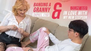 Granny Celene bangs her 19 year old Stepson! Celine H., Daniel Daan