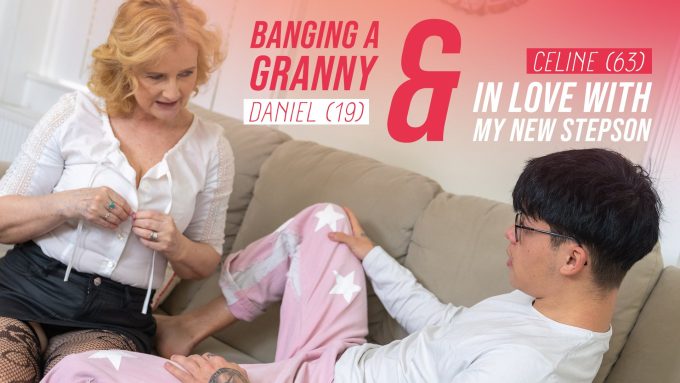 Granny Celene bangs her 19 year old Stepson! Celine H., Daniel Daan