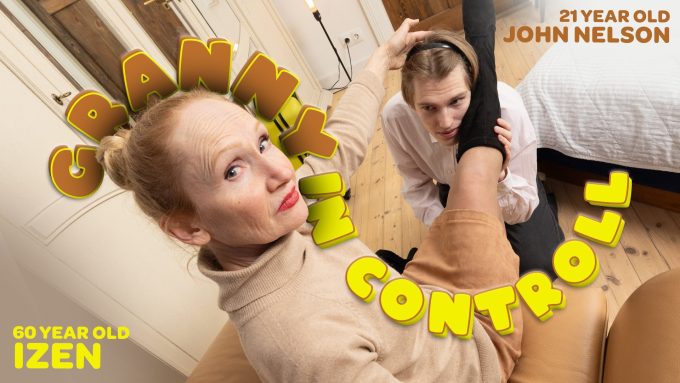 Granny Izen gets her juicy 60 year old pussy fucked by a young guy! Izen, John Nelson