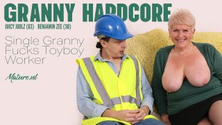 Busty UK Granny Juicy Joolz Gets Plowed by the Construction Worker Benjamin Zee, Juicy Joolz