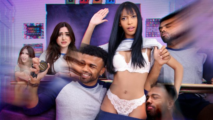 Time Stop Classroom: Three Hot Students All to Myself (Jai Debut) Lilibet Saunders, Alana Rose, Jai, Troy Francisco