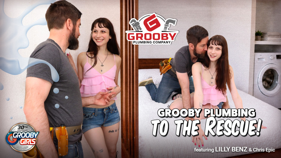 Lilly Benz, Chris Epic Grooby Plumbing To The Rescue! GroobyGirls GroobyGirls-Lilly Benz, Chris Epic-Grooby Plumbing To The Rescue!