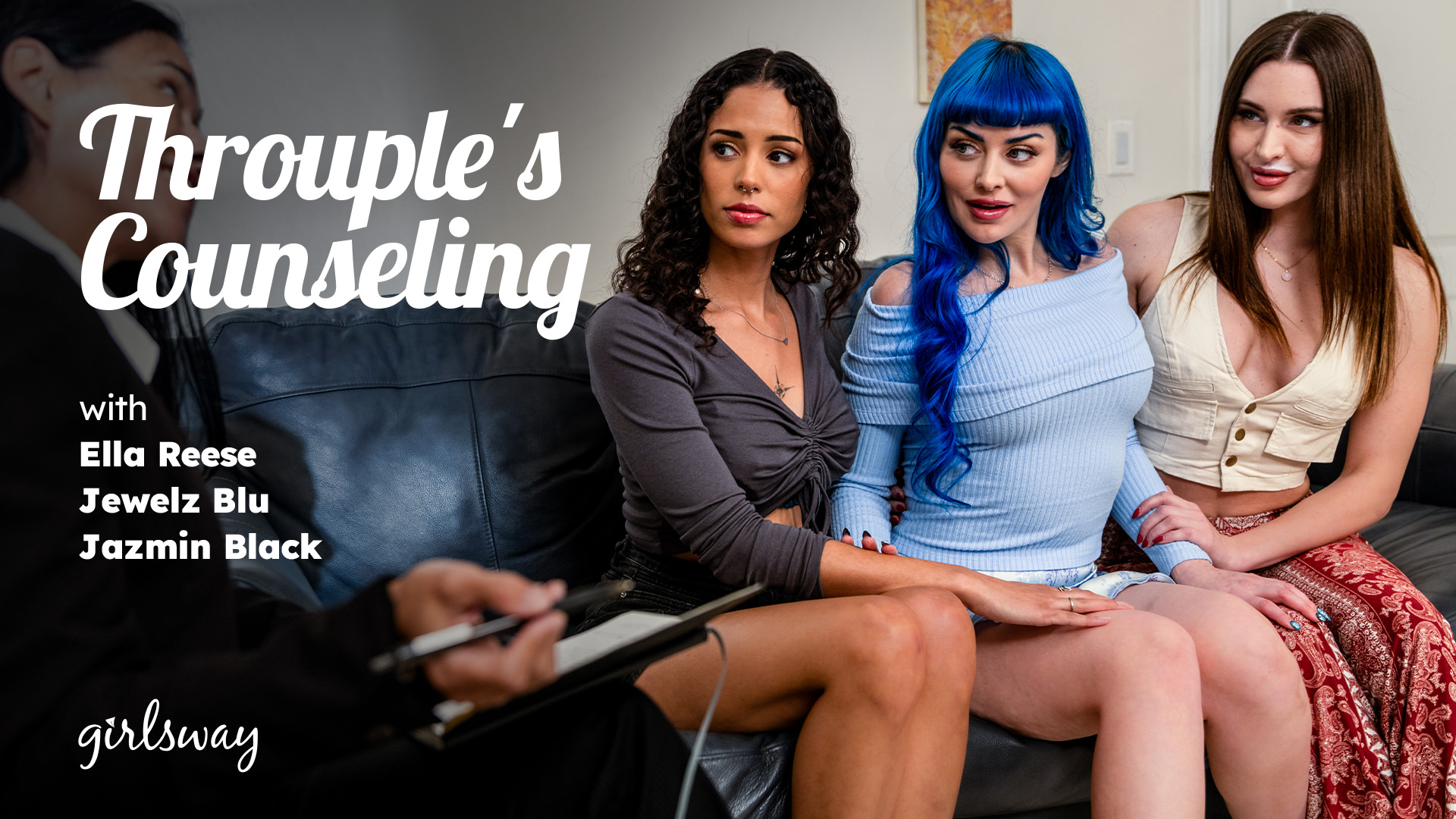 Jewelz Blu, Ella Reese, Jazmin Black Throuple's Counseling GirlsWay GirlsWay-Throuple's Counseling-Jewelz Blu, Ella Reese, Jazmin Black
